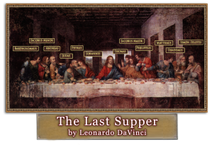 The Last Supper [nameplated] Leonardo DaVinci [thelastsupper.info]